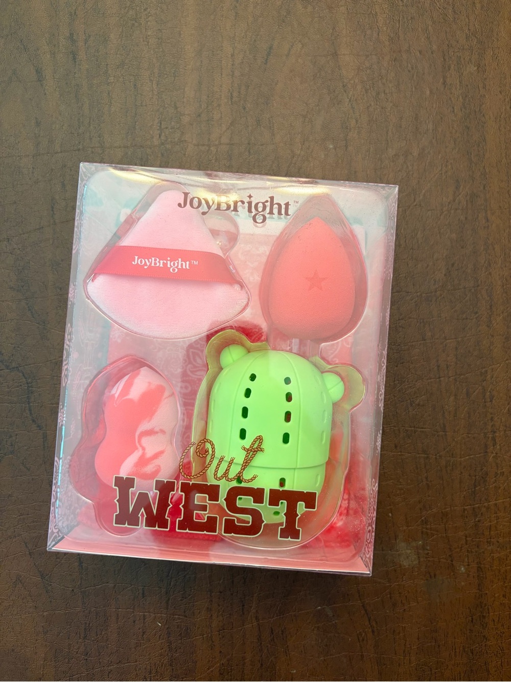 Ulta Beauty Pink and Green Makeup Sponge and Cactus Sponge Case Set